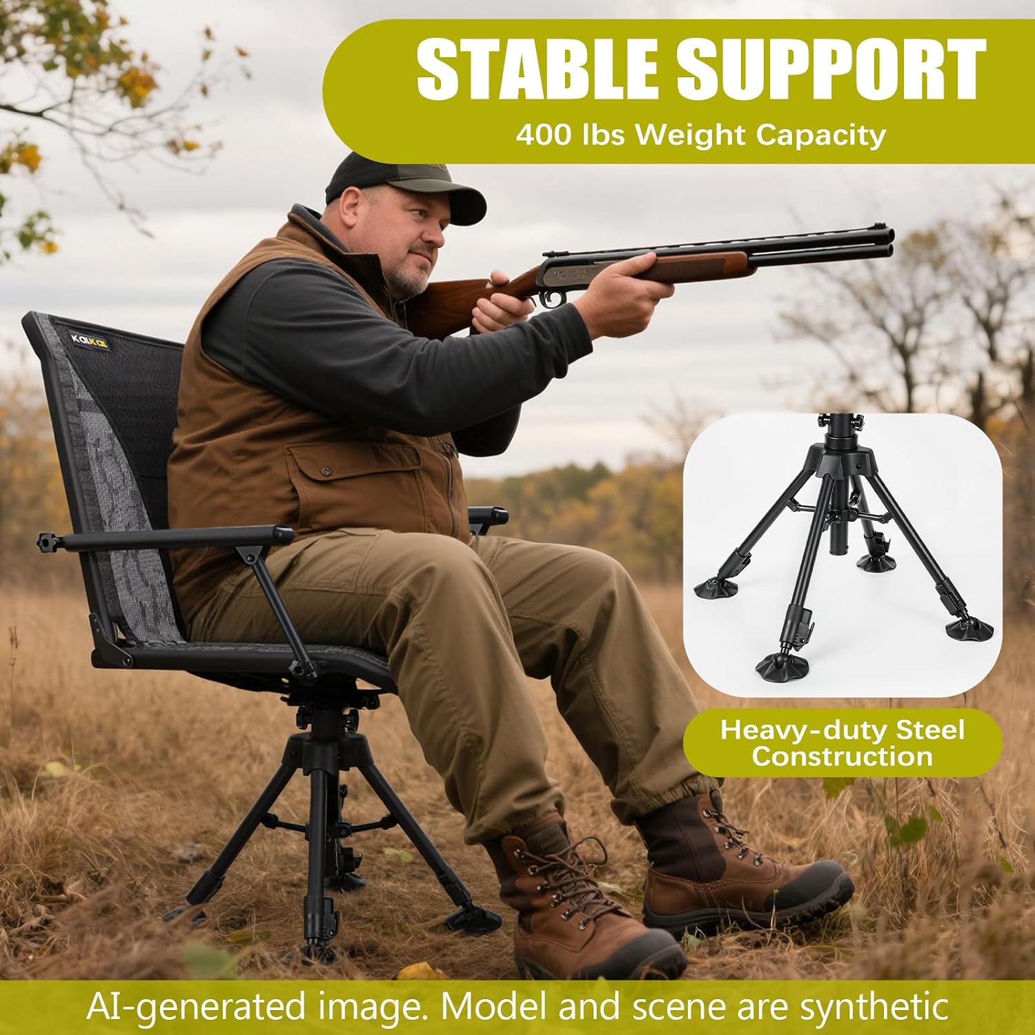 Swivel Hunting Chair Silent 36 - огляд і ціна Outdoor Hunting Blinds