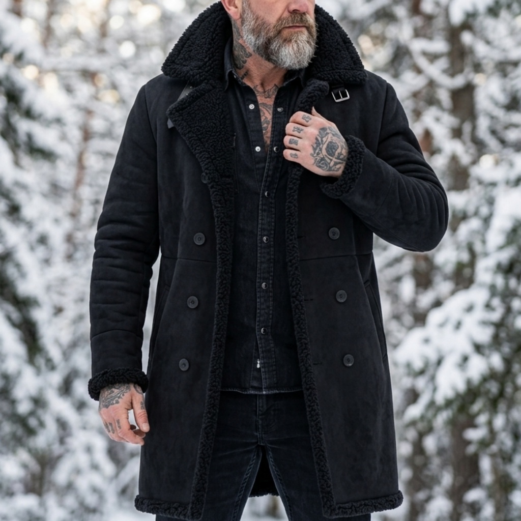 Men's Faux Suede Fur Lined Win - огляд і ціна Hunting Outdoor Jacket