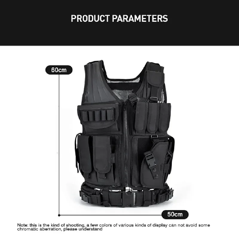 Adjustable Molle Tactical Vest - огляд і ціна Hunting Outdoor Jacket